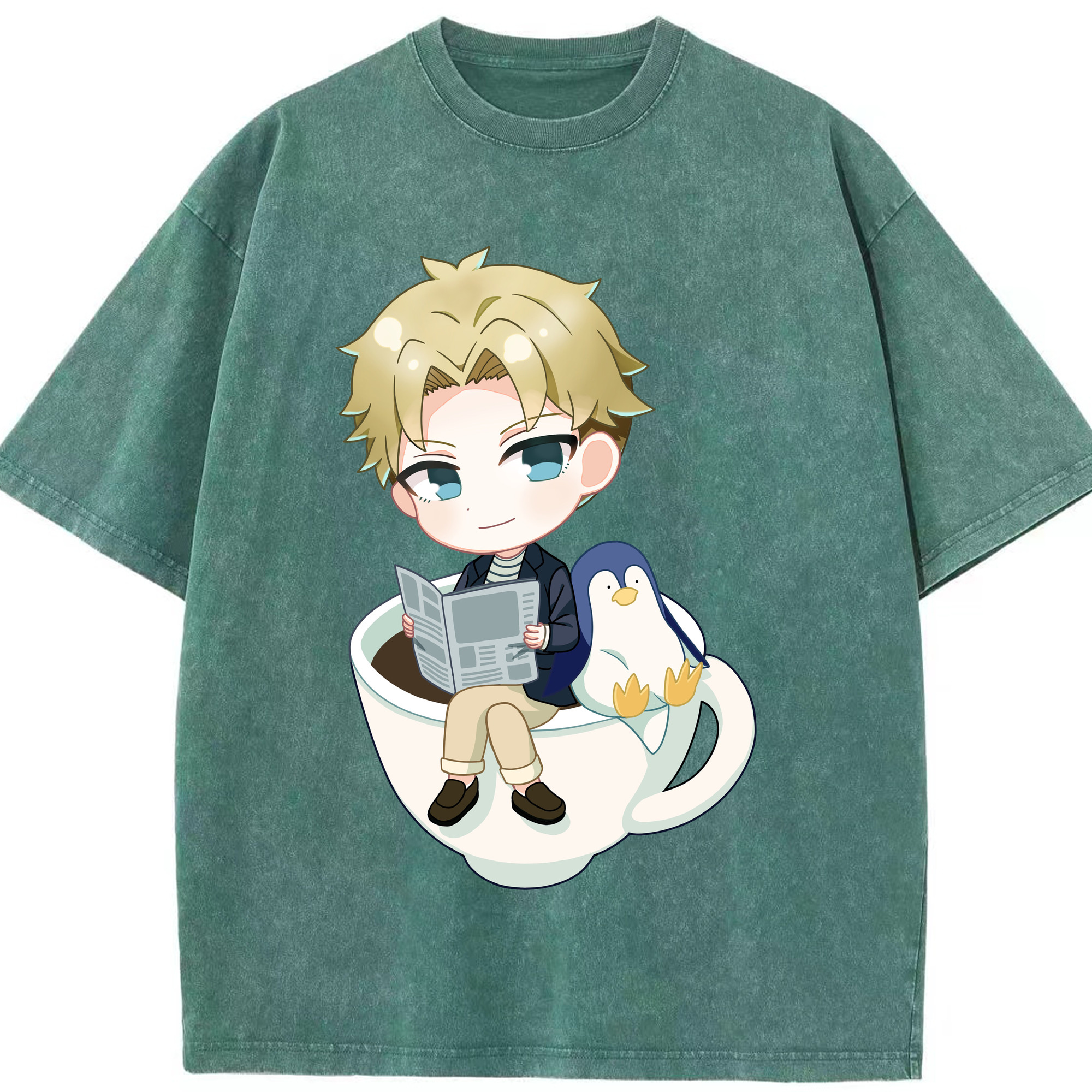 （画像用） SPY×FAMILY间谍家家酒 綿100% ヴィンテージ風 半袖Tシャツ（フロントプリント）